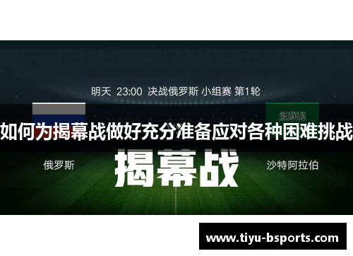 如何为揭幕战做好充分准备应对各种困难挑战